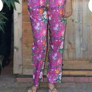 Summer Drawstring Floral Pants Sizes S-5x